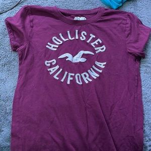 two hollister shirts size s and size medium